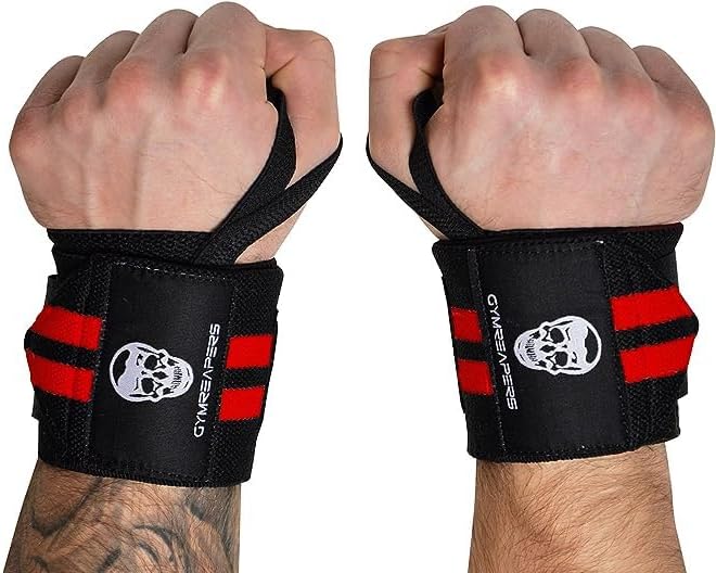 20" Weightlifting Wrist Wraps – IPF Approved, Heavy Duty Thumb Loop for Powerlifting & Training