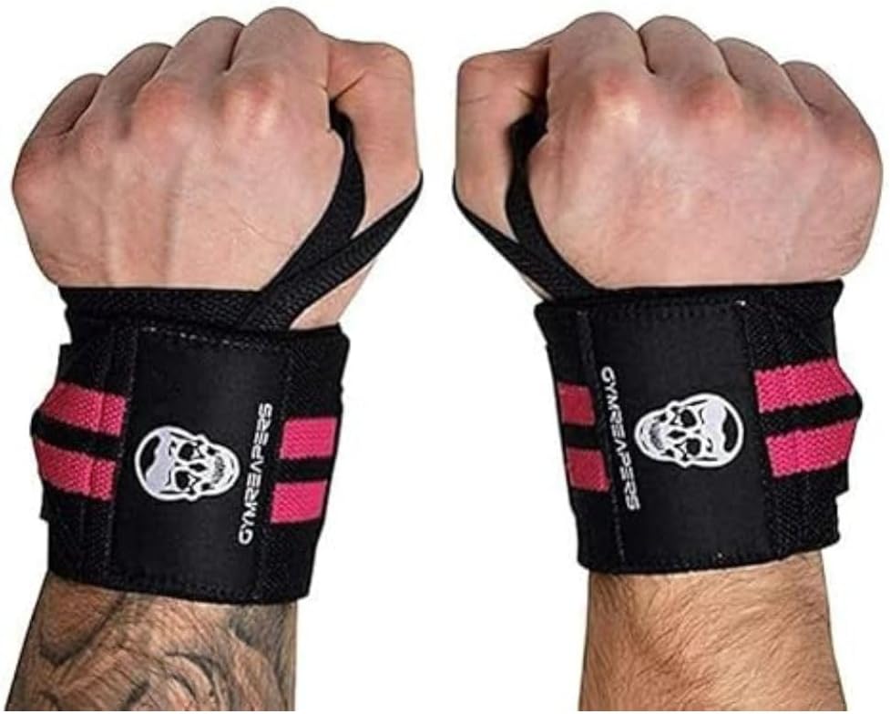 20" Weightlifting Wrist Wraps – IPF Approved, Heavy Duty Thumb Loop for Powerlifting & Training