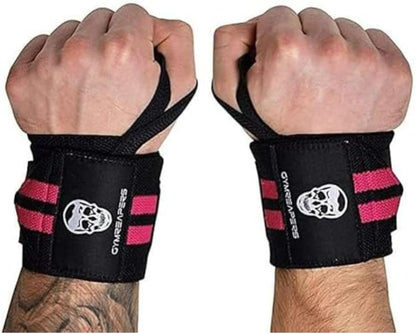 20" Weightlifting Wrist Wraps – IPF Approved, Heavy Duty Thumb Loop for Powerlifting & Training