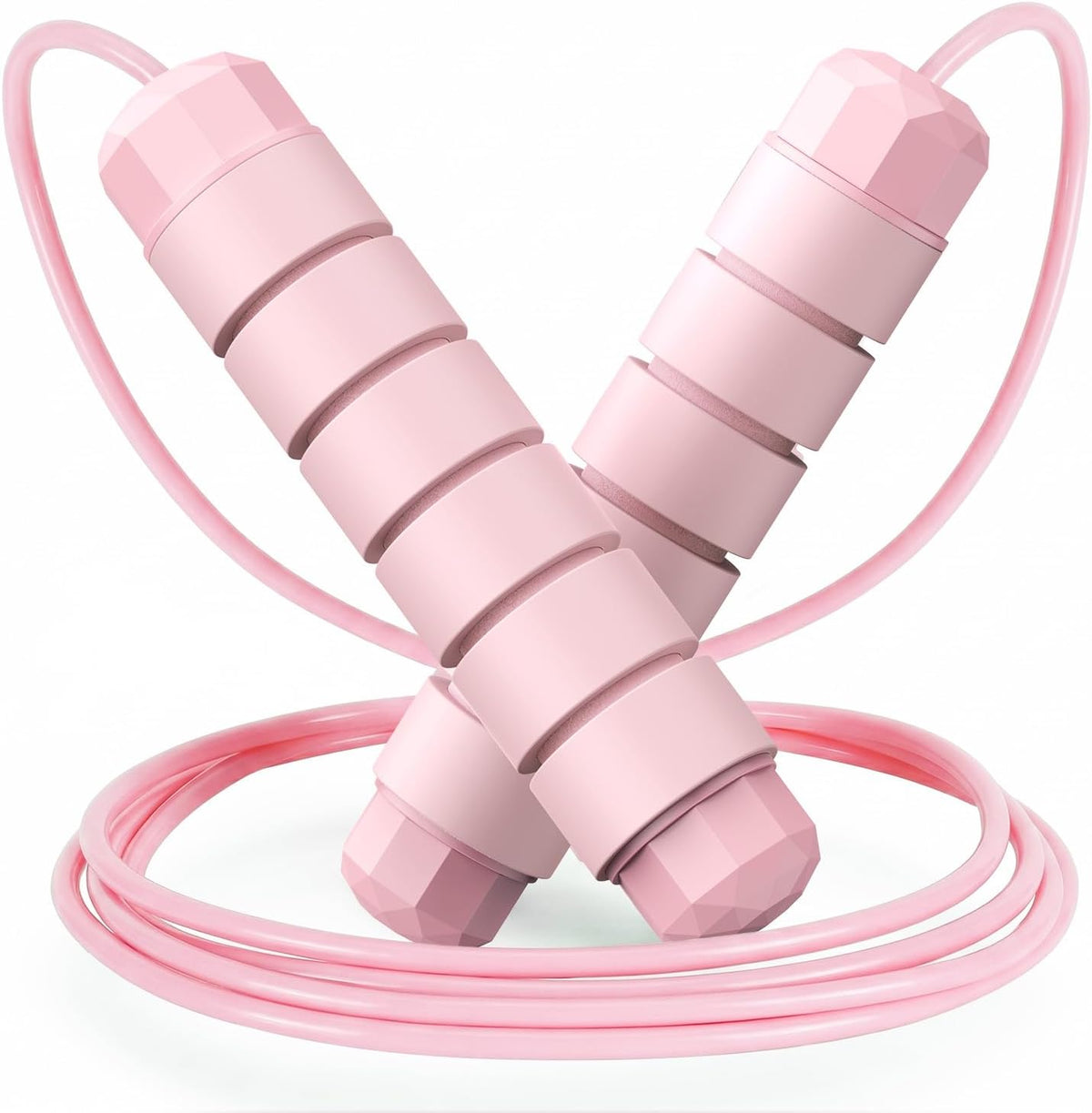 Tangle-Free Speed Jump Rope with Ball Bearings, Adjustable Steel Cable