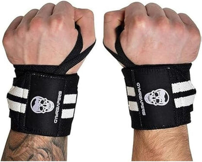 20" Weightlifting Wrist Wraps – IPF Approved, Heavy Duty Thumb Loop for Powerlifting & Training