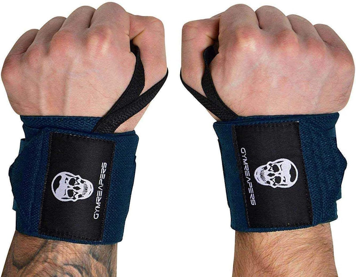 20" Weightlifting Wrist Wraps – IPF Approved, Heavy Duty Thumb Loop for Powerlifting & Training