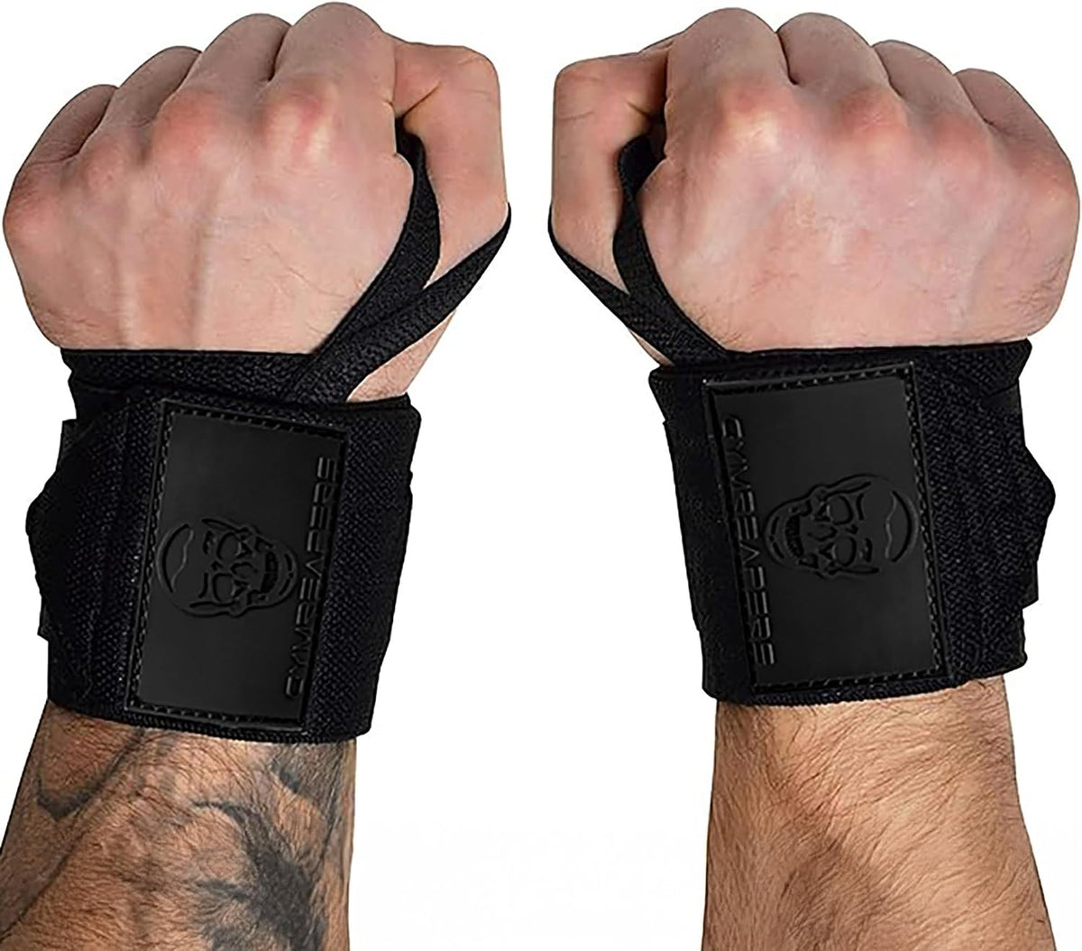 20" Weightlifting Wrist Wraps – IPF Approved, Heavy Duty Thumb Loop for Powerlifting & Training