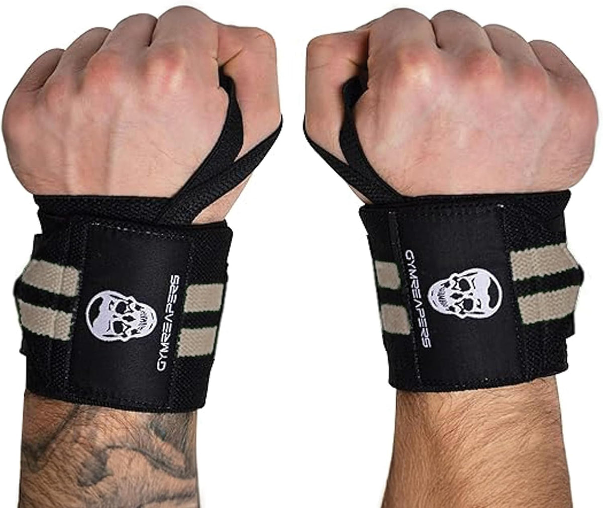 20" Weightlifting Wrist Wraps – IPF Approved, Heavy Duty Thumb Loop for Powerlifting & Training