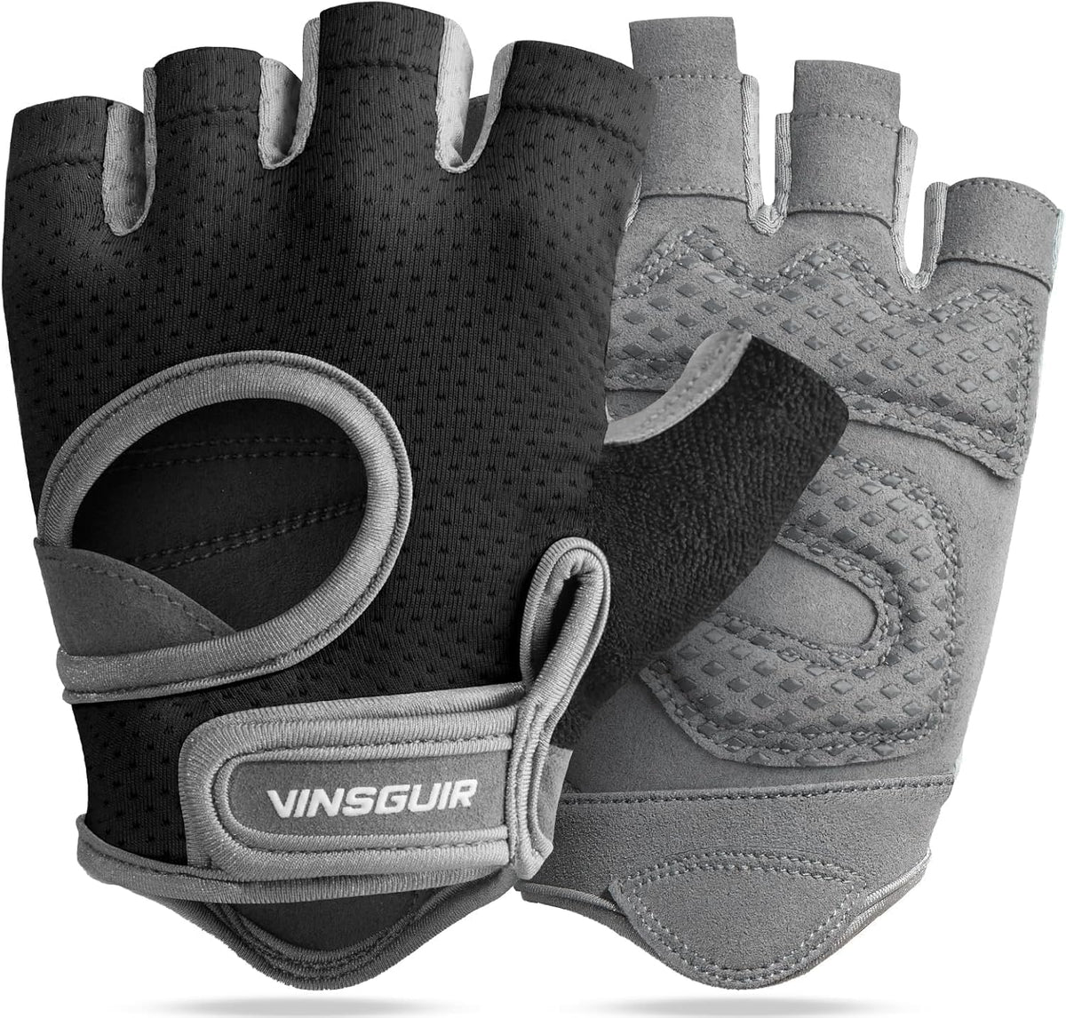 Workout Gloves for Men & Women, Padded & Full Palm Protection